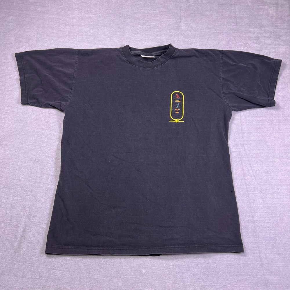 United Classic Single Stitch Egyptian Cotton T-Shirt Men XL Black